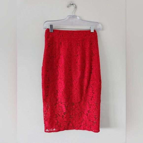 MARCIANO | Sexy Lace Skirt Pencil Sz 4 - Picture 3 of 5